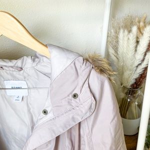 Old Navy Pink puffy anorak jacket